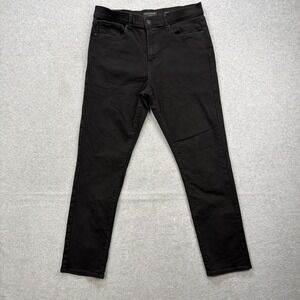 Lucky Brand Jeans Men 34x34 Black Denim Pants 410 Athletic Straight Stretch Flex